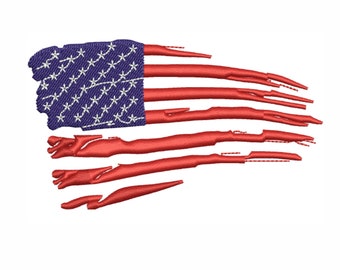 American Flag Embroidery Design | USA Flag Embroidery Design | US Flag Embroidery Design DST Pes Format