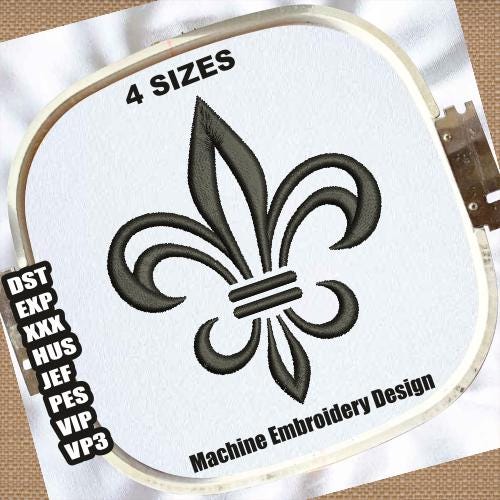 Moule En Silicone Fleur De Lis - Pour Résine, Plâtre, Béton - Fait Main Lettonie