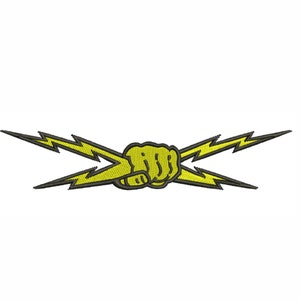 Electrician Logo Embroidery Design | Light Logo Embroidery Design | Light Embroidery Design DST PES Format
