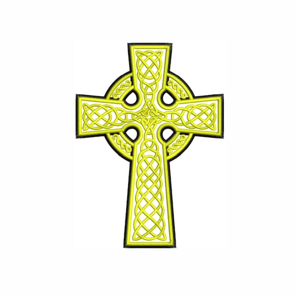 Celtic Cross Machine Embroidery Design | Celtic Cross Stock Embroidery Design Pattern | Celtic Cross Symbol Embroidery Design DST PES Format