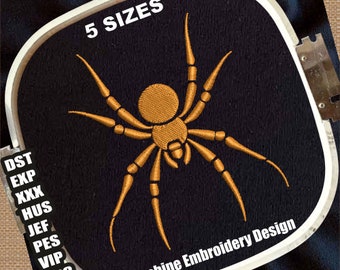 Spinne Stickdatei für die Maschine | Spinnensymbol DST-Dateien | Spinne PES-Dateien | Spinne Tier Stickmuster | Spinne, Stickdatei