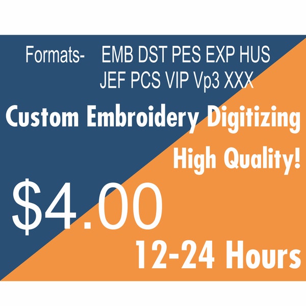 Custom embroidery digitizing, Convert graphics into embroidery file, Custom Machine embroidery designs