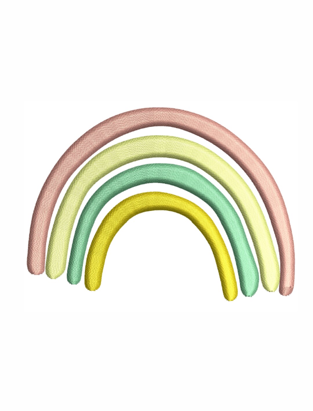 Boho Rainbow Embroidery Design Rainbow Machine Embroidery Design