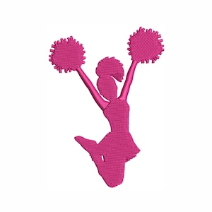 Cheer Girl Stickdatei | Cheerleader Cheer Girl Pes Datei | Cheerleader Girl Dst Datei | Jubeln Stickdatei Design | Cheerleader Nähdatei