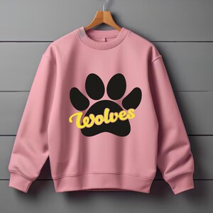 Wolves Paw Svg, Wolf Paw Print Png, Paw Print Vector File, Wolves Svg Cut Files, Animals Paw Svg, Wolf Paw Sublimation Svg Png File, Paw Svg