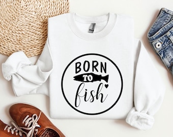 Born To Fish Black Svg, Fisherman Png, Fishing Dad Vector, Bass Fish Svg, Gone Fishing Svg Cut File For Cricut Silhouette Png Printable File