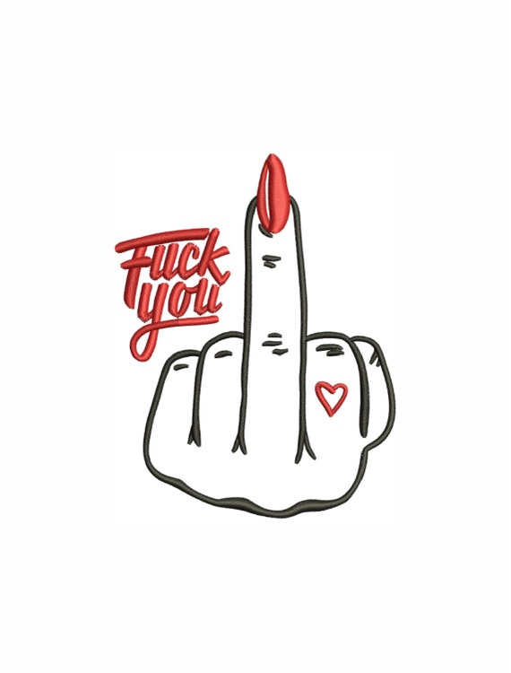 数々の賞を受賞 | Design Embroidery Finger You Fuck Women Dst Finger Middle その他