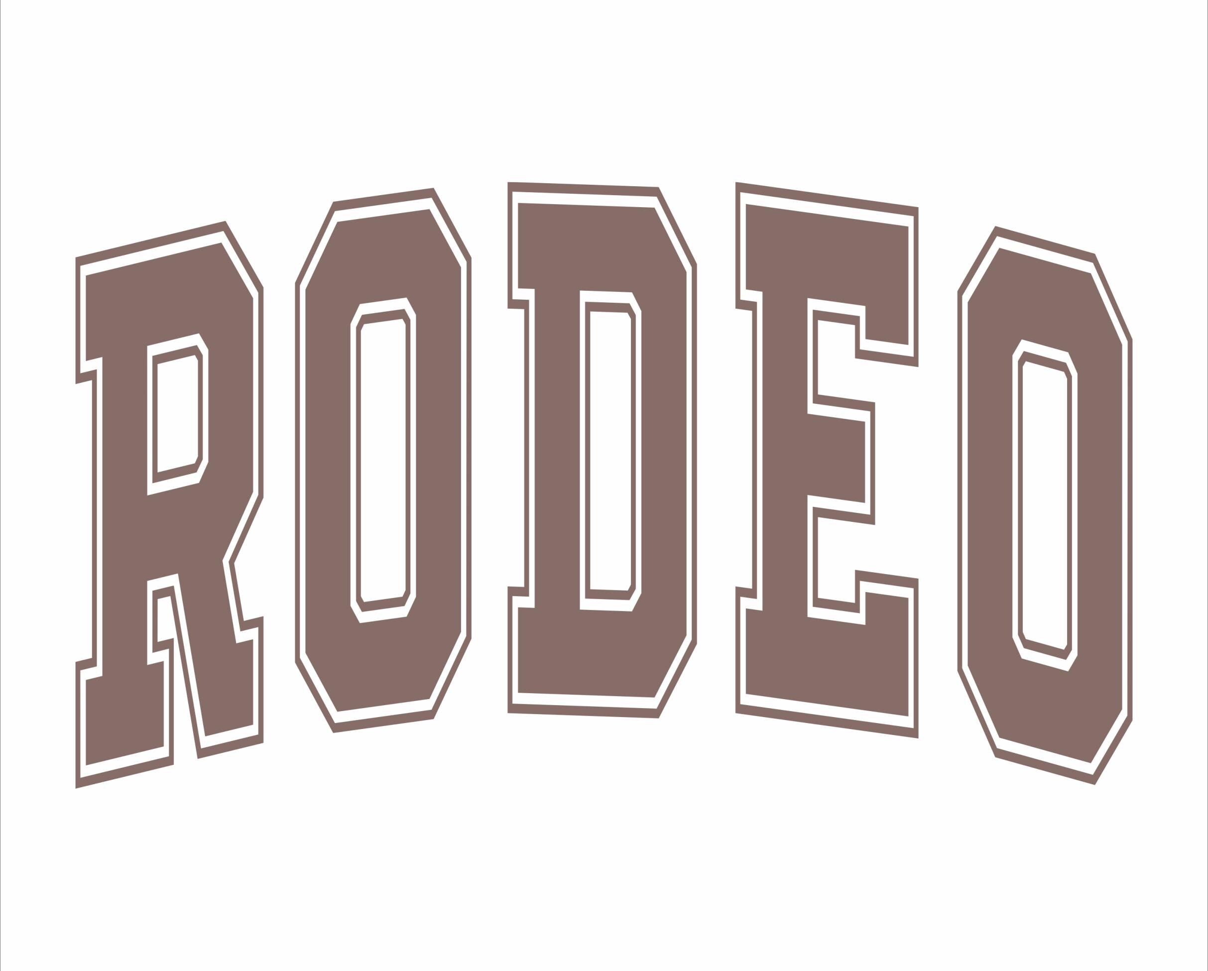 The Word Rodeo In Script Font Rodeo Svg, Rodeo Letters Png, Rodeo Font Vector File, Rodeo Letters ...