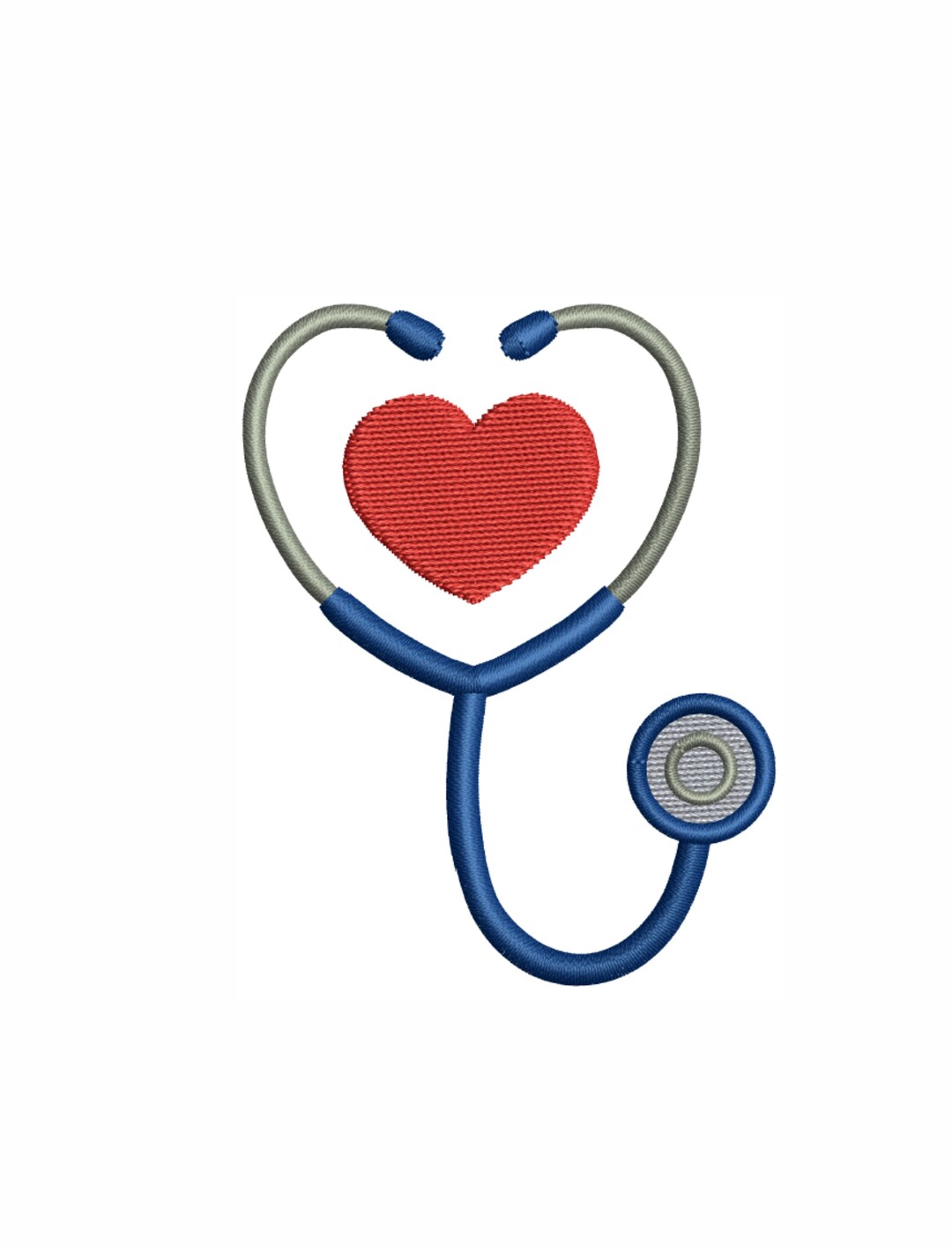 Stethoscope Machine Embroidery Design Stethoscope Heart Embroidery