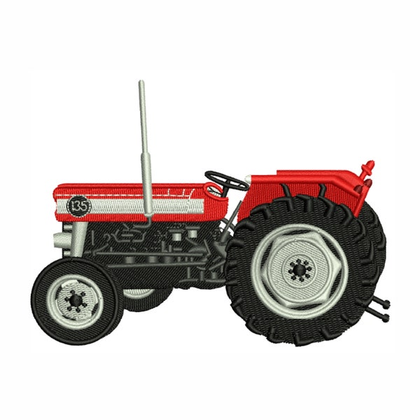 Tractor Embroidery Design | Massey Ferguson Tractor Embroidery Design Pattern | Massey Tractor Embroidery Design PES DST Format