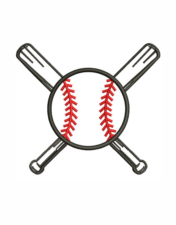 Baseball Monogram Embroidery Design Baseball Monogram Dst Etsy