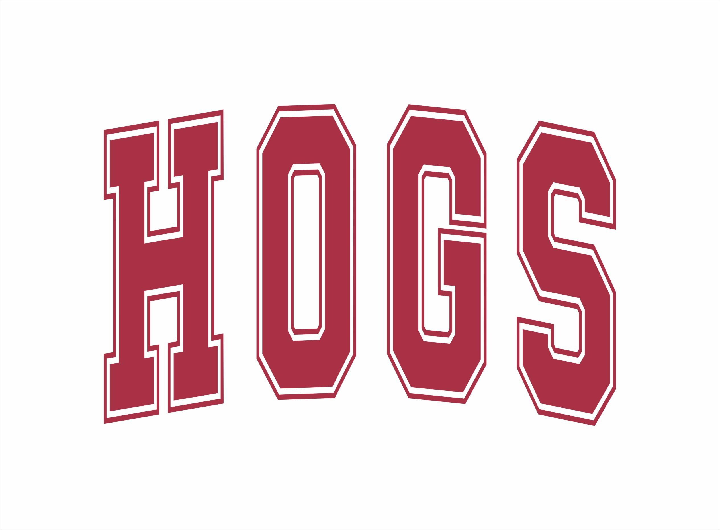 Hogs Razorback Font Hogs Letters Svg, Hogs Png, Hogs Font Vector File, Hogs Letters Font ...