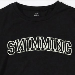 Swimming Letters Machine Embroidery Designs | Swimmer Embroidery Pattern | Swim Embroidery Files | Swimming Water Sport Pool Embroidery File