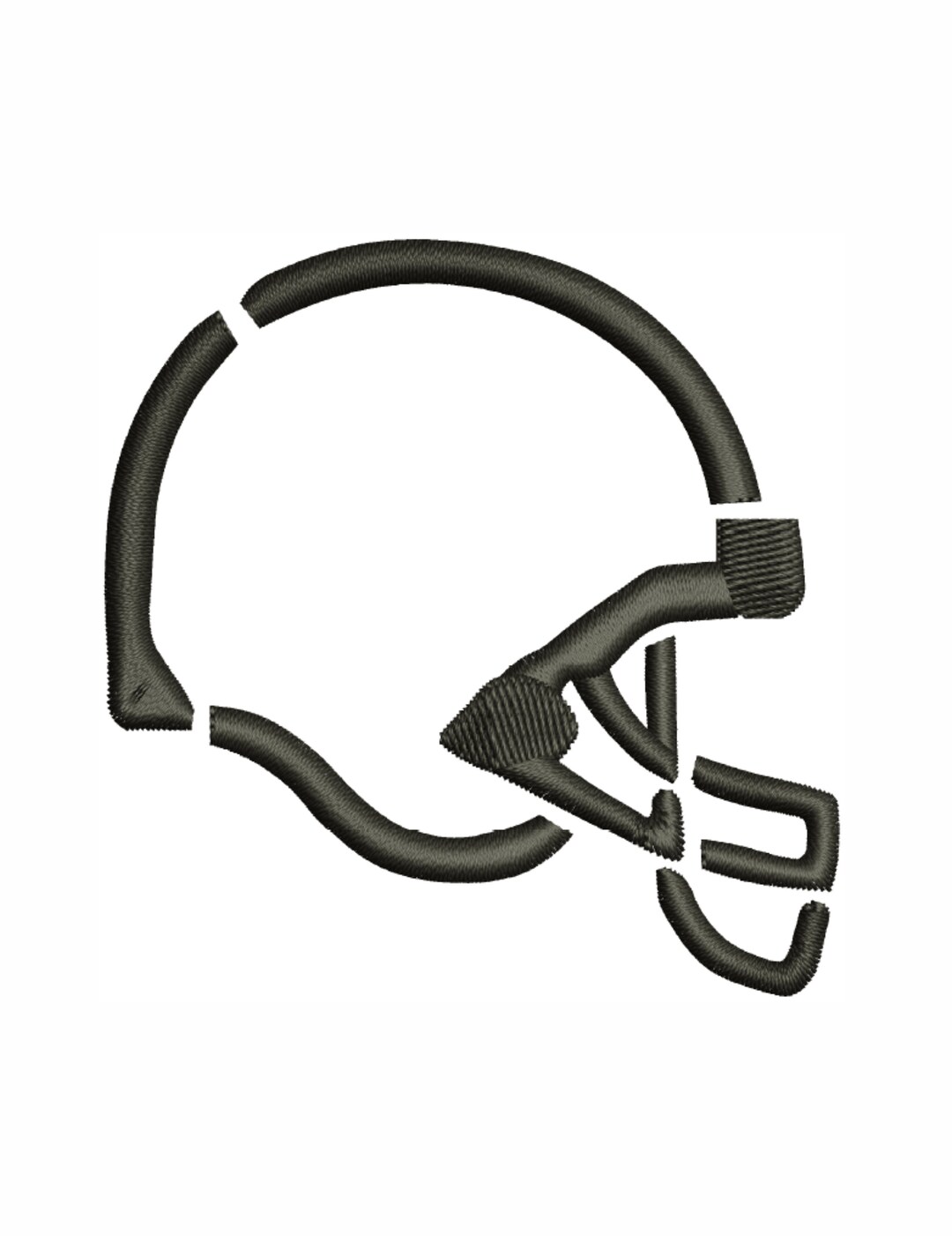 American Football Helmet Embroidery Design Football Helmet Dst File USA