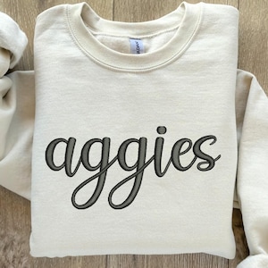 Aggies 3D Puff Machine Embroidery Design | Aggies Puffy Foam Embroidery Pattern | 3D Puff Aggies Letters DST Embroidery | 3D Puff Embroidery