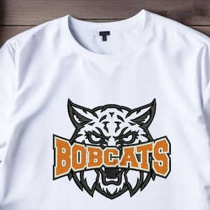 Bobcats Machine Embroidery Designs | Bobcats Angry Face Embroidery Patterns | Bobcats Mascot Embroidery File | Sport Bobcats Face Embroidery