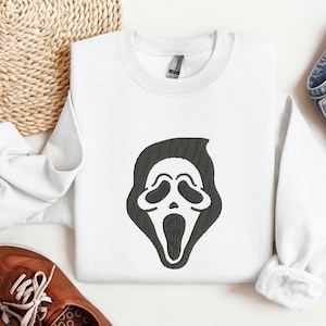 Halloween Ghost Face Machine Embroidery Designs | Scream Embroidery Patterns | Horror Embroidery File | Spooky Embroidery | Scary Embroidery