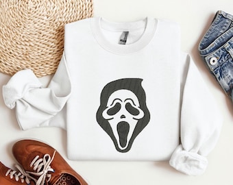 Halloween Ghost Face Machine Embroidery Designs | Scream Embroidery Patterns | Horror Embroidery File | Spooky Embroidery | Scary Embroidery