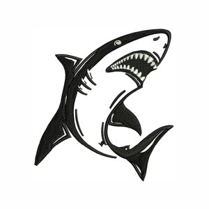 Shark Embroidery Design | Shark Dst File | Shark Finger Pes File