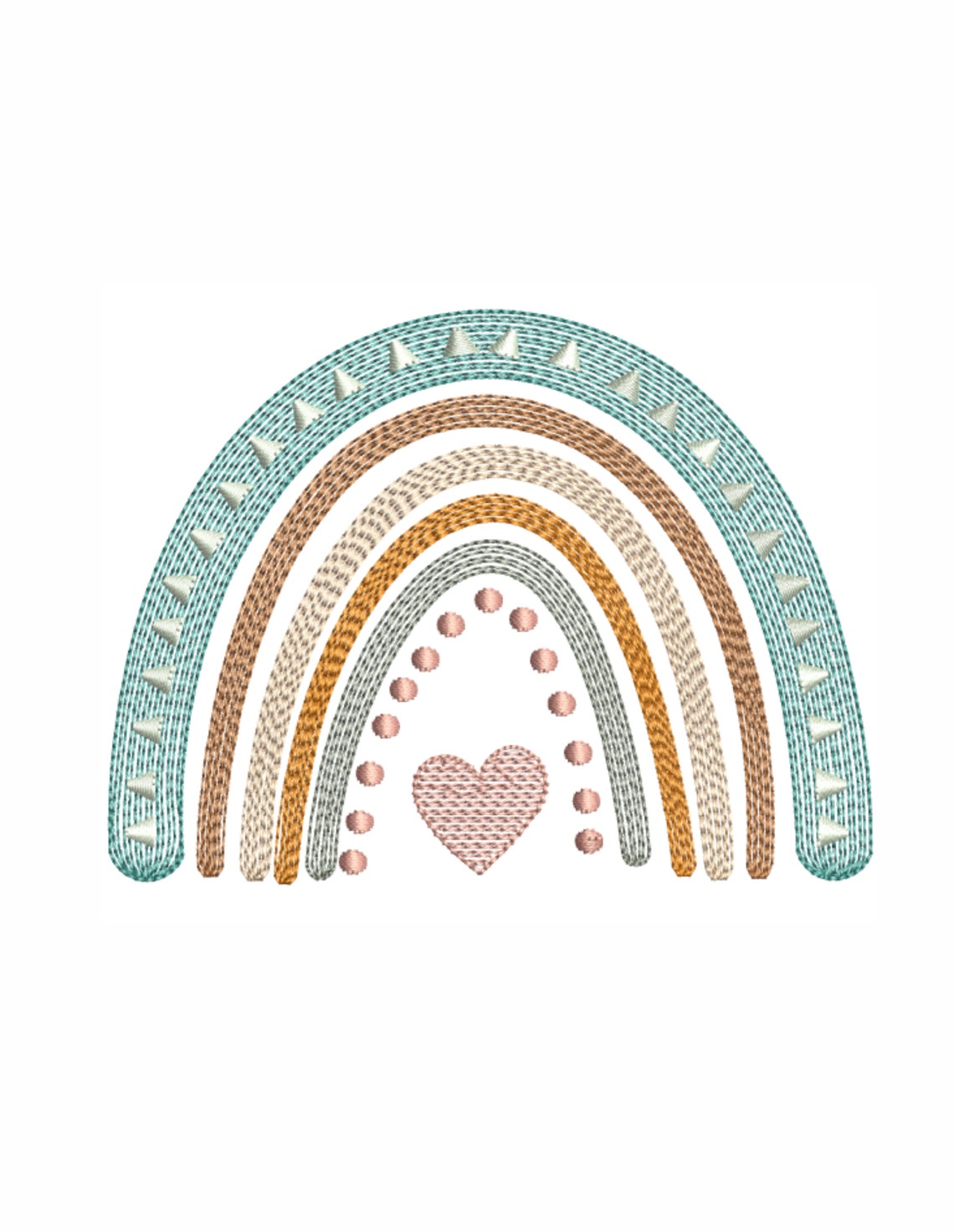 Boho Rainbow Embroidery Design | Rainbow Machine Emboridery Design ...