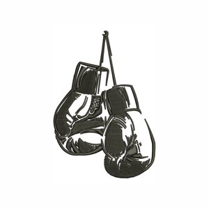 Boxing Gloves Embroidery Design | Boxing Logo Machine Embroidery Design | Boxing Kick Embroidery Design DST PES Format