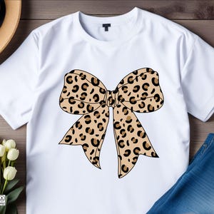 Leopard Print Bow Svg, Bow Png, Leopard Bow Vector File, Leopard Coquette Bow Svg Cut File For Cricut Silhouette Png Dxf Eps Printable Files