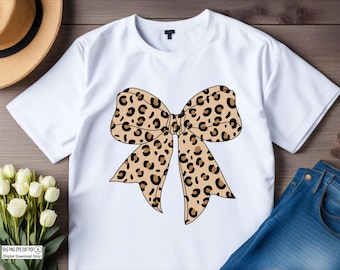 Leopard Print Bow Svg, Bow Png, Leopard Bow Vector File, Leopard Coquette Bow Svg Cut File For Cricut Silhouette Png Dxf Eps Printable Files