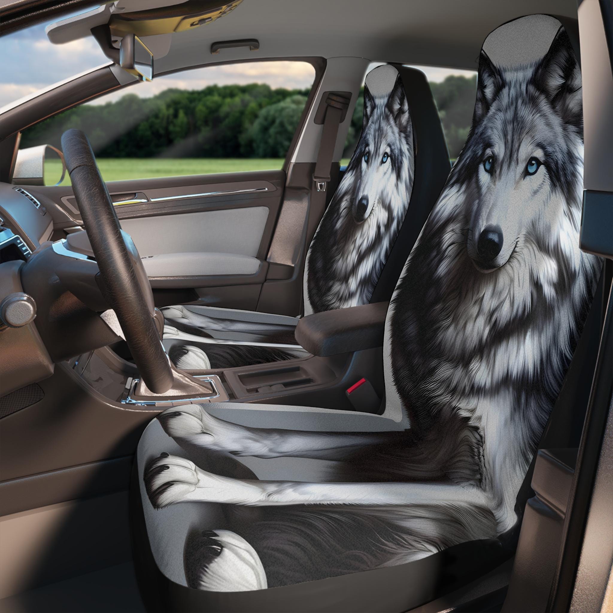 Wolf car seat cover Etsy
