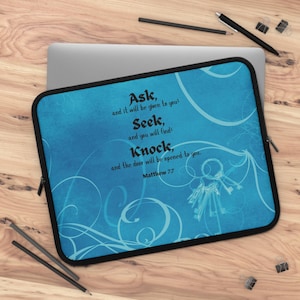 Seek And You Shall Find Laptop Sleeve Bag Skin, iPad Sleeve, Macbook Air Pro 7 10 13 15 17 Inch Case, Laptop Case Bag, iPad Bag Air Pro Case