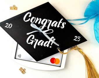 DIGITAL DOWNLOAD - 2023 graduation gift card holder SVG. Laser ready.