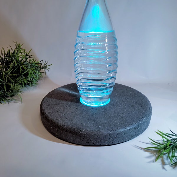 Leuchtteller aus Stein mit LED, Shisha Beleuchtung, Naturstein mit Licht, Geschenk für Hookah Bowl Teller, Base Untersetzer für Wasserpfeife