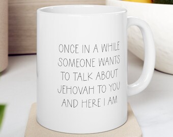 JW Mug for Jehovah Witness | JW Gift for Pioneer, Elder, Sister, Brother, Ske | JW Baptism Gift for Assembly and Convention | Jw Supply