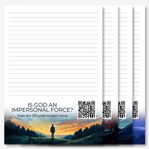 Dio è una forza impersonale / Domande sulla Bibbia e risposte / JW Letter Writing Stationery / Carta per scrivere lettere / JW Printable / Codice QR