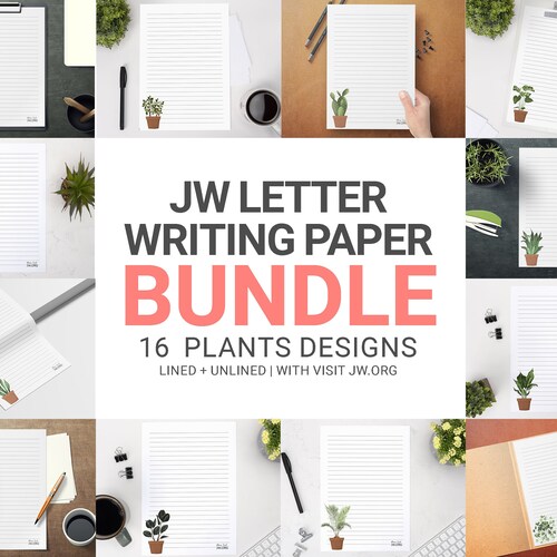 JW Letter Writing Bundle Printable Writing Paper Ministry Etsy