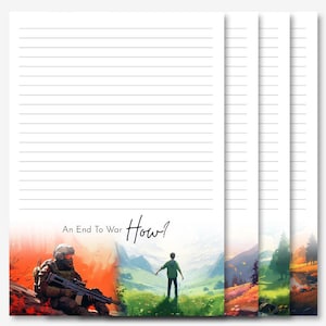 An End to Wars | 2025 September Campaign | JW Letter Writing Stationery | Letter Writing Paper | JW Printable | A4 Pdf