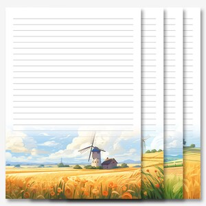 JW Letter Writing Stationery / Carta per lettere / JW stampabile / Wheat Farm Stationery