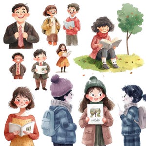 JW Clipart / Disfruta la vida para siempre / Pegatinas imprimibles / Uso comercial gratuito