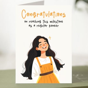 JW Congrats Card For New Regular Pioneer | Appreciation Card | Encouragement Card | Greeting Card | Printable | JW Gift