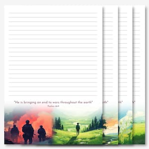 An End to Wars | 2025 September Campaign | JW Letter Writing Stationery | Letter Writing Paper | JW Printable | A4 Pdf