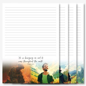 An End to Wars | 2025 September Campaign | JW Letter Writing Stationery | Letter Writing Paper | JW Printable | A4 Pdf