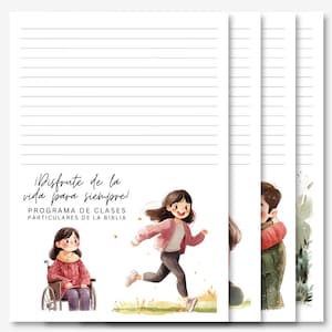 ¡Disfruta de la vida para siempre! / Campaña de invitación a estudios bíblicos / Papelería para escribir cartas de los testigos de Jehová / Papel para escribir cartas