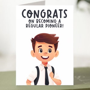 JW Congrats Card For New Regular Pioneer | Appreciation Card | Encouragement Card | Greeting Card | Printable | JW Gift