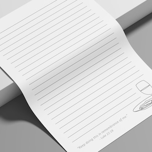 JW Gedenkbrief Schreiben Briefpapier | Lukas 22, 19 - „Tut dies stets zu meinem Gedenken.“ | JW Ministungsarbeit | Digitaler Download
