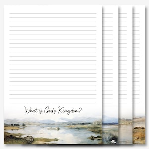 Campaña especial 2023, ¿Qué es el Reino de Dios?, Papel para escribir cartas de los testigos de Jehová / Papel imprimible de los testigos de Jehová