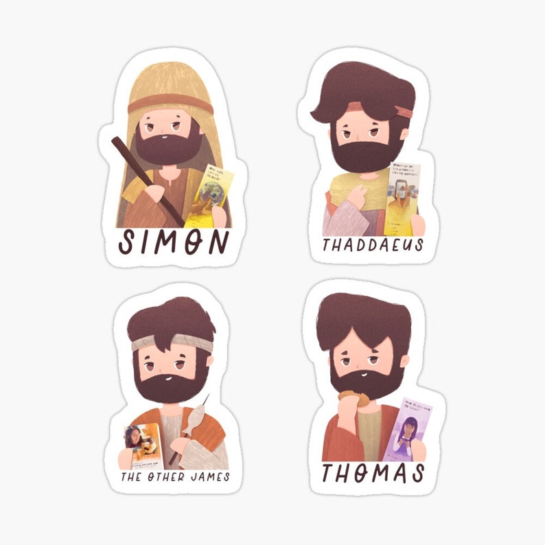 JW Stickers 12 Apostles Printable Jehovah Witness JW Gift for Pioneer ...
