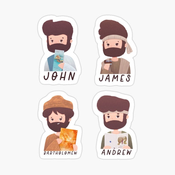 JW Stickers | 12 Apostles | Printable | Jehovah Witness | JW Gift for Pioneer, Elder, Sister, Brother | JW Baptism Gift