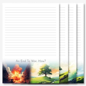 An End to Wars | 2025 September Campaign | JW Letter Writing Stationery | Letter Writing Paper | JW Printable | A4 Pdf