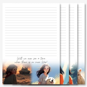 An End to Wars | 2025 September Campaign | JW Letter Writing Stationery | Letter Writing Paper | JW Printable | A4 Pdf