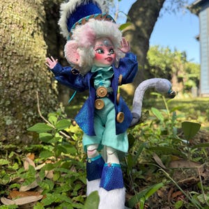 Papaya-aap van imitatiebont - Custom Monster High-pop