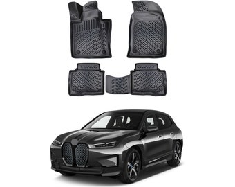 Custom Fit All-Weather Rubber Floor Mat, BMW iX SUV 2023-2024, Easy to Clean, Anti-Slip Backing Design, Odorless Protection